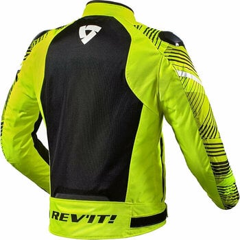 Textiele jas Rev'it! Jacket Apex Air H2O Neon Yellow/Black M Textiele jas - 2