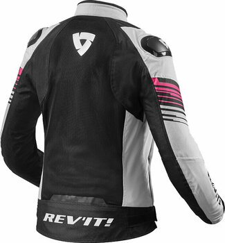 Textile Jacket Rev'it! Jacket Apex Air H2O Ladies White/Pink 36 Textile Jacket - 2
