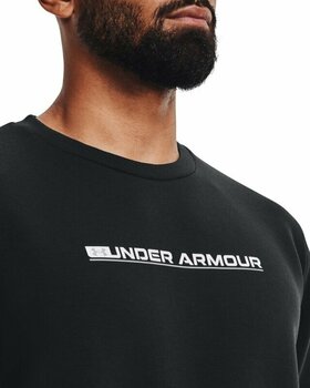 Fitness Sweatshirt Under Armour UA Summit Knit Crew Black/White S Fitness Sweatshirt - 5