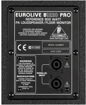 Coluna passiva Behringer Eurolive Professional B1220 Pro Coluna passiva - 2