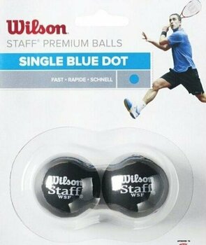 Balle de squash Wilson Staff Squash Balls Blue 2 Balle de squash - 2