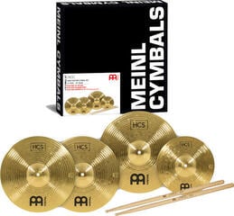Set de cymbales Meinl HCS1314+10S Cymbals HCS Bonus Pack 10/13/14 + 5A Sticks Set de cymbales - 1