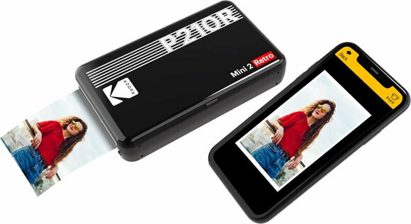 Pocket nyomtató KODAK Printer Mini 2 Plus Retro Pocket nyomtató Retro Black - 3