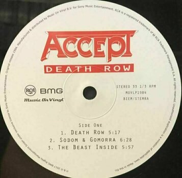 Vinyl Record Accept - Death Row (2 LP) - 2