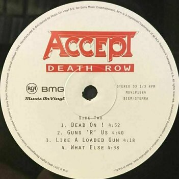 Vinyl Record Accept - Death Row (2 LP) - 3