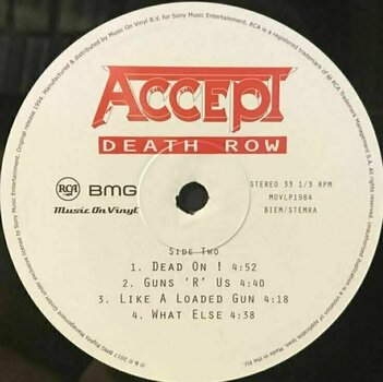 Disco de vinilo Accept - Death Row (2 LP) - 3