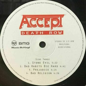 Vinyl Record Accept - Death Row (2 LP) - 4