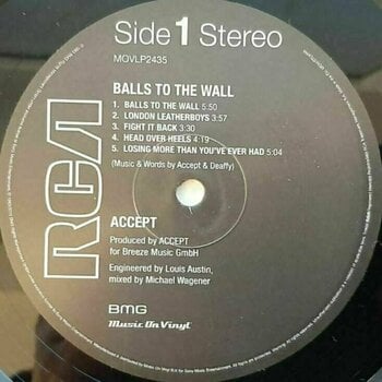 Vinylplade Accept - Balls To the Wall (LP) - 2