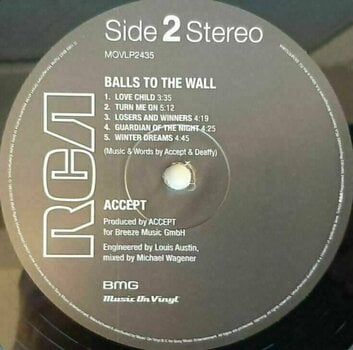 Vinyl Record Accept - Balls To the Wall (LP) - 3