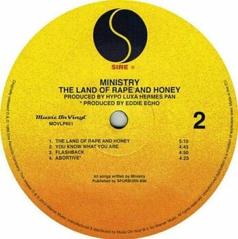 Schallplatte Ministry - Land of Rape and Honey (LP) - 3