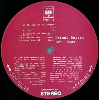 Hanglemez Primal Scream - Evil Heat (180g) (2 LP) - 4