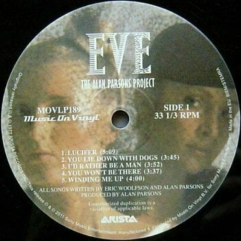 Vinyl Record The Alan Parsons Project - Eve (LP) - 2