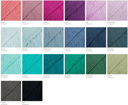 Fios para tricotar Drops Loves You 7 2nd Edition 29 Enamel Blue - 5