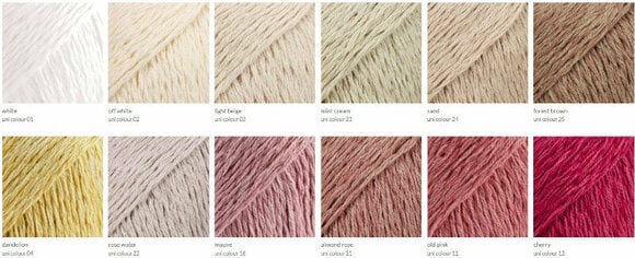 Fios para tricotar Drops Belle Uni Colour 22 Rose Water Fios para tricotar - 4