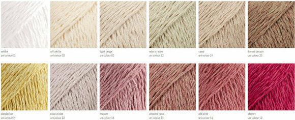 Knitting Yarn Drops Belle Uni Colour 23 Mint Cream Knitting Yarn - 4