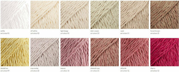 Fil à tricoter Drops Belle Uni Colour 24 Sand - 4
