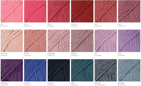 Fios para tricotar Drops Paris Uni Colour 08 Dark Purple - 5