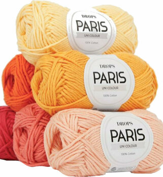 Knitting Yarn Drops Paris Uni Colour 09 Royal Blue - 2