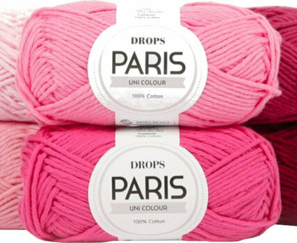 Strickgarn Drops Paris Uni Colour 33 Pink Strickgarn - 3