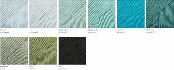 Fios para tricotar Drops Baby Merino Mix 20 Dark Grey Fios para tricotar - 6