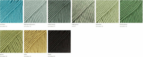 Fios para tricotar Drops Merino Extra Fine Uni Colour 42 Cedar - 6