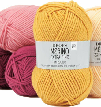 Fios para tricotar Drops Merino Extra Fine Mix 45 Blush - 2