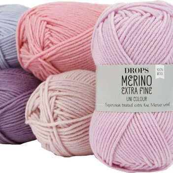 Fil à tricoter Drops Merino Extra Fine Fil à tricoter Mix 45 Blush - 3