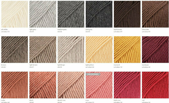 Fios para tricotar Drops Merino Extra Fine Mix 45 Blush - 4