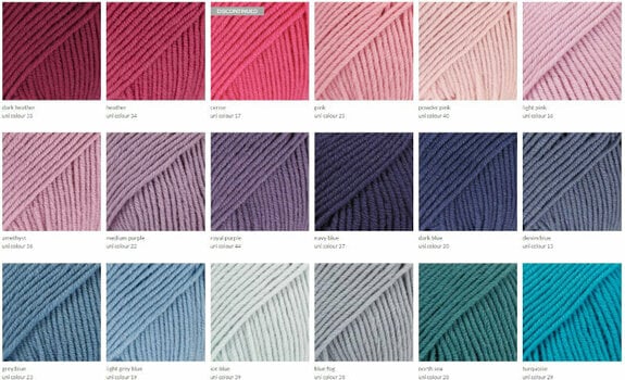 Knitting Yarn Drops Merino Extra Fine Uni Colour 48 Bordeaux - 5