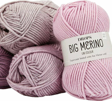 Fil à tricoter Drops Big Merino 04 Black - 2