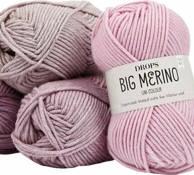 Pređa za pletenje Drops Big Merino 22 Powder Pink - 2