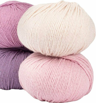 Fire de tricotat Drops Cotton Merino 05 Powder Pink - 2