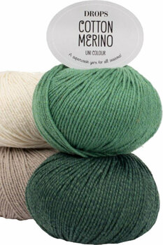 Fil à tricoter Drops Cotton Merino 05 Powder Pink - 3