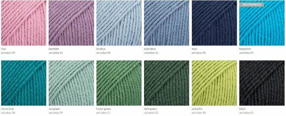 Fios para tricotar Drops Cotton Merino 23 Lavender - 5