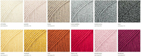 Knitting Yarn Drops Cotton Merino 25 Rust - 4