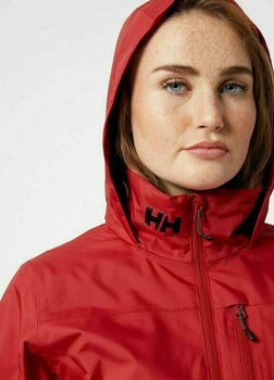 Jacket Helly Hansen Women's Crew Hooded Midlayer Jacket Red M - 3
