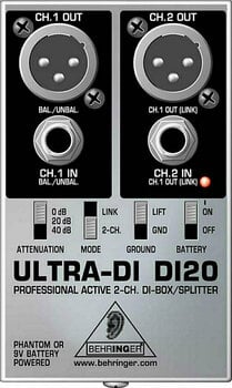 Procesor dźwiękowy/Procesor sygnałowy Behringer DI 20 ULTRA-DI - 2