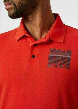 Chemise Helly Hansen HP Racing Polo Chemise Alert Red M - 3
