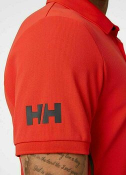 T-Shirt Helly Hansen HP Racing Polo T-Shirt Alert Red M - 4