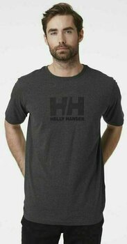 Shirt Helly Hansen Men's HH Logo Shirt Ebony Melange M - 4