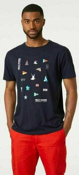 T-Shirt Helly Hansen Men's Shoreline 2.0 T-Shirt 597 Navy 2XL - 4