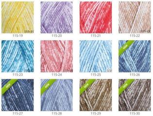 Knitting Yarn Himalaya Denim 09 Soft Green Knitting Yarn - 2