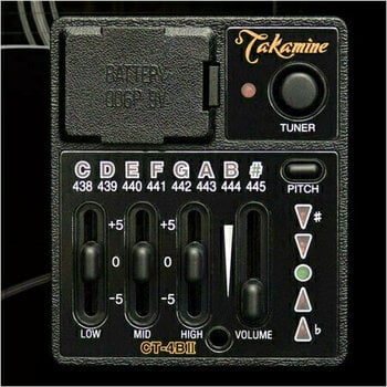 Elektroakusztikus gitár Takamine EF341SC Black - 8