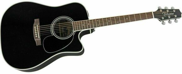 Dreadnought elektro-akoestische gitaar Takamine EF341SC Black - 2