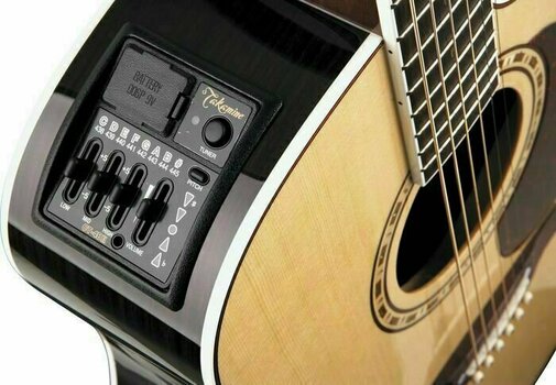 Dreadnought elektro-akoestische gitaar Takamine EF360SC - 4