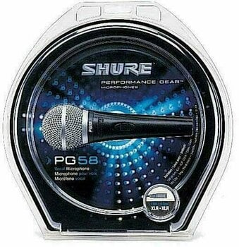 Microfone dinâmico para voz Shure PG58-QTR - 2