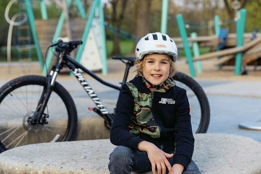 Kid Bike Helmet Abus Smiley 3.0 ACE LED Shiny White S Kid Bike Helmet (Just unboxed) - 9
