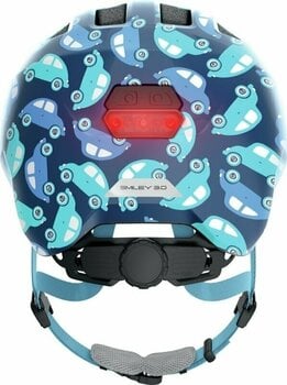 Otroška kolesarska čelada Abus Smiley 3.0 LED Blue Car M Otroška kolesarska čelada - 3