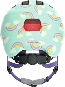 Dětská cyklistická helma Abus Smiley 3.0 LED Blue Rainbow S Dětská cyklistická helma - 3