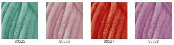 Knitting Yarn Himalaya Dolphin Fine 80509 Shine Red - 4